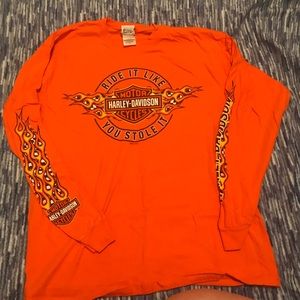 Harley Davidson Orange Long Sleeve York PA large